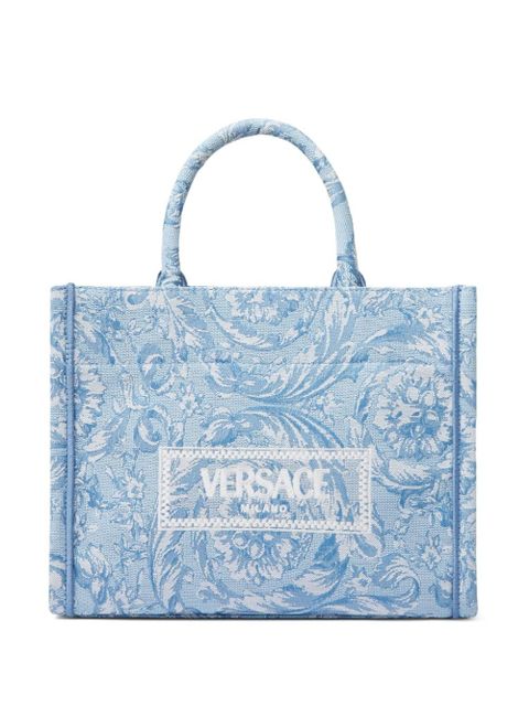 Versace small Barocco Athena tote bag - Blue