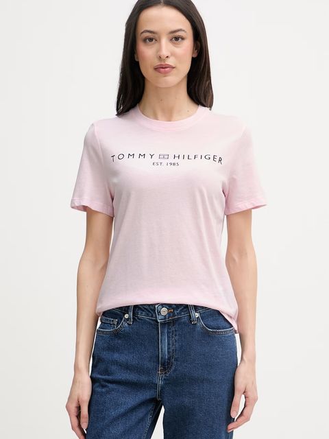 Tommy Hilfiger T-shirt damski bawełniany - zdjęcie produktu nr 1