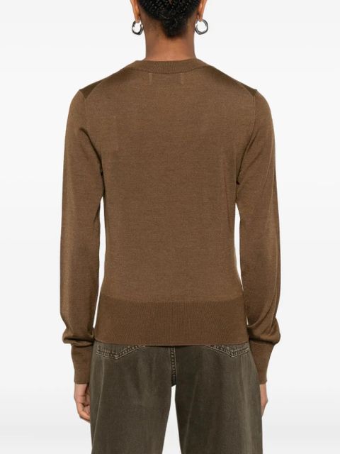AMI Paris Ami De Coeur sweater - Brown