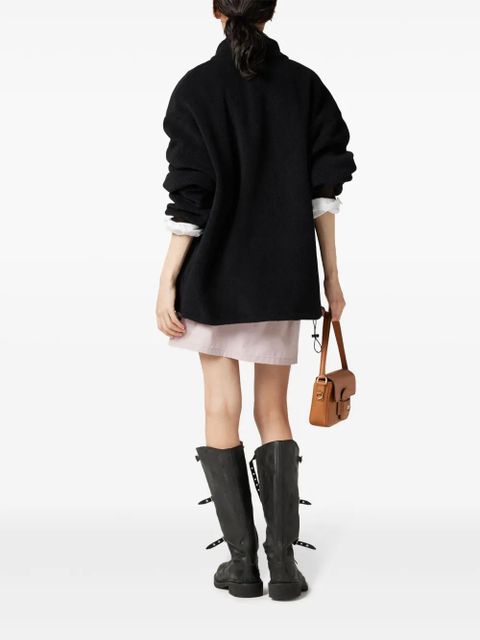 Miu Miu fleece sweatshirt - Black