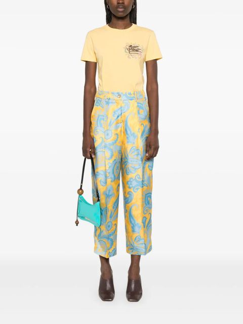 ETRO silk trousers - Blue - zdjęcie produktu nr 2