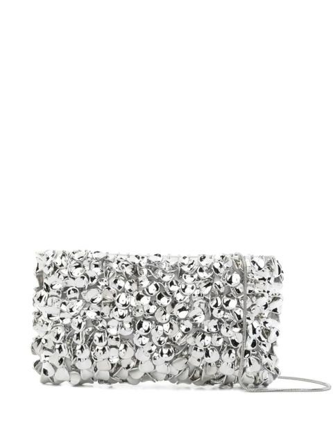 Simkhai Reese beaded chain-strap clutch bag - Silver - zdjęcie produktu nr 1