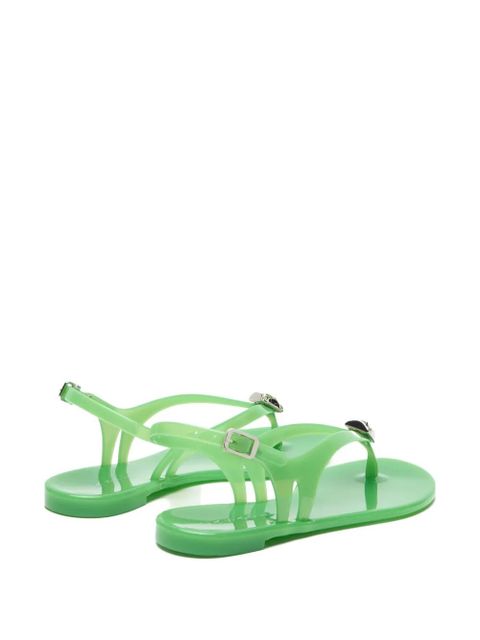 Casadei jelly flat sandals - Green