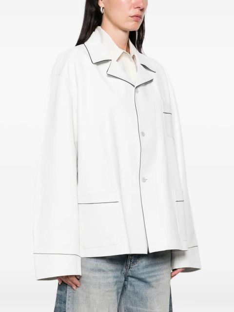 Prada piped-trim jacket - White - zdjęcie produktu nr 2