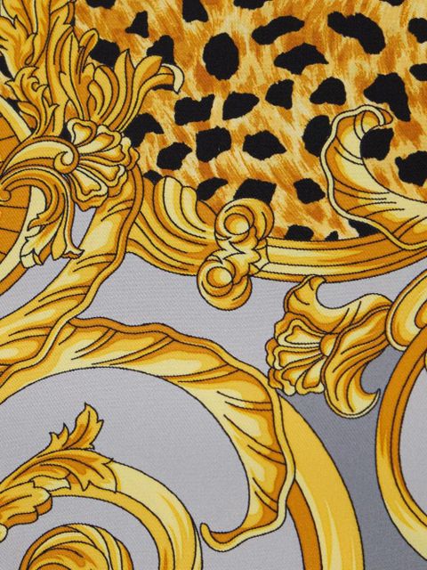 Versace baroque-cheetah silk scarf - Yellow - zdjęcie produktu nr 2