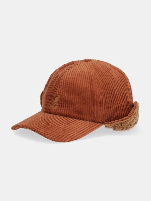 Kangol czapka z daszkiem EARFLAP kolor brązowy K5470.RC228 - zdjęcie produktu nr 1