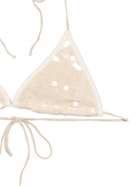 Oséree sequin-embellished bikini - Neutrals