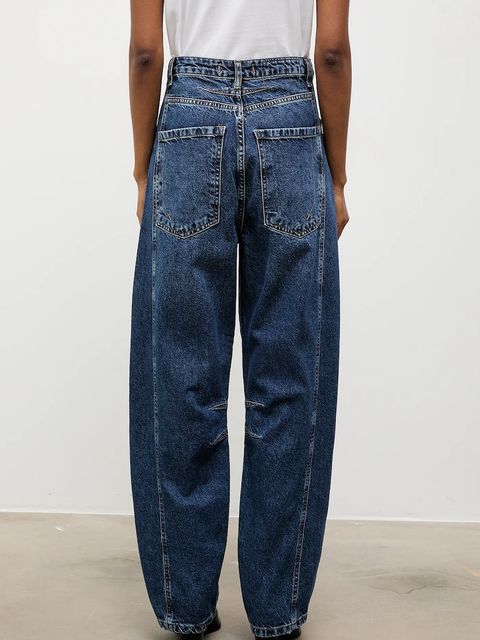 Answear.LAB jeansy damskie kolor granatowy