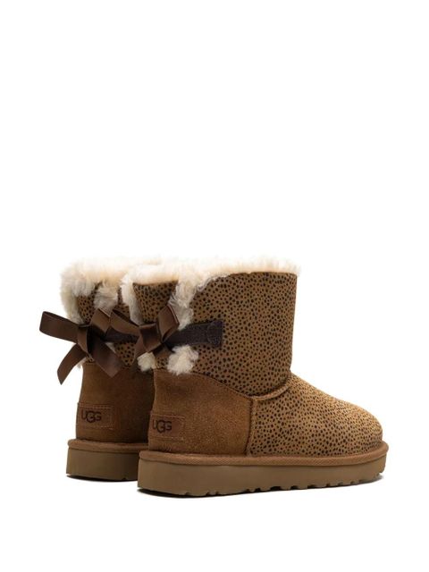 UGG Mini Bailey Bow Micro Cheetah WMNS "Chestnut" - Brown