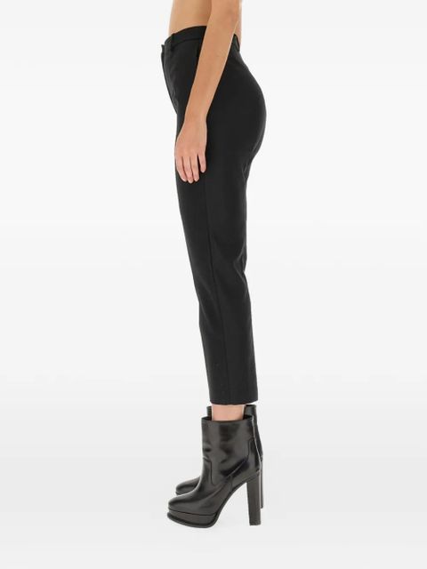 Alexander McQueen high-rise cigarette trousers - Black