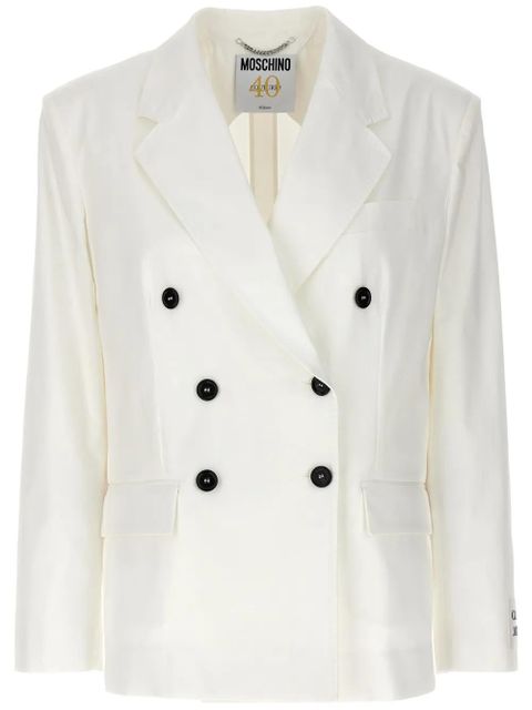 Moschino double-breasted blazer - White - zdjęcie produktu nr 1
