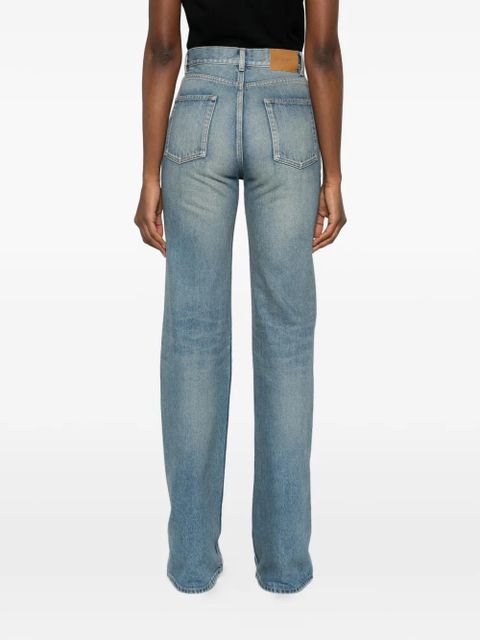 Saint Laurent logo-motif jeans - Blue