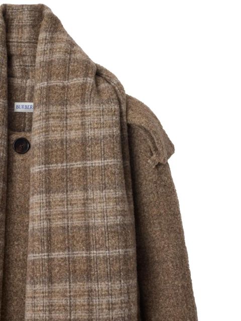 Burberry epauletted detachable-scarf jacket - Brown - zdjęcie produktu nr 2