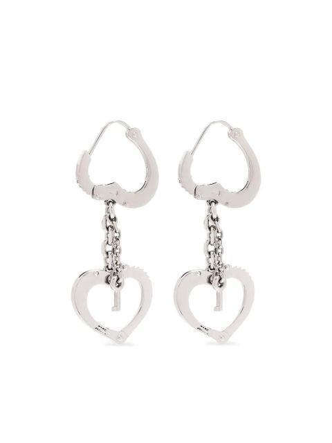 Marc Jacobs heart handcuff earrings - Silver - zdjęcie produktu nr 1