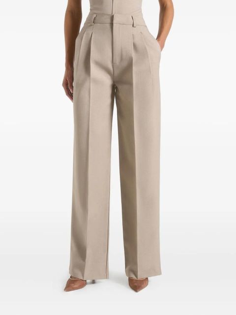 Manière De Voir Julie twin-pleat tailored trousers - Brown
