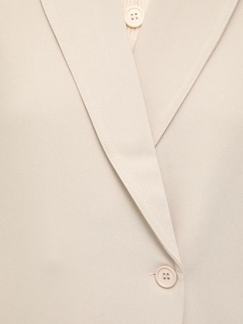 Answear.LAB kamizelka kolor beżowy dwurzędowa