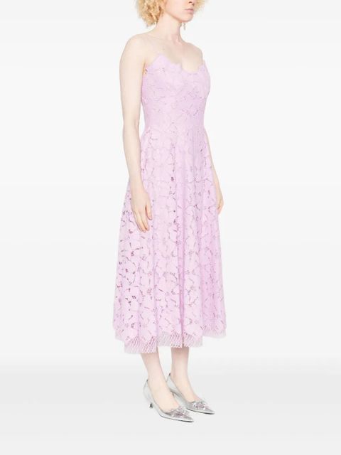 Simkhai floral-lace midi dress - Pink