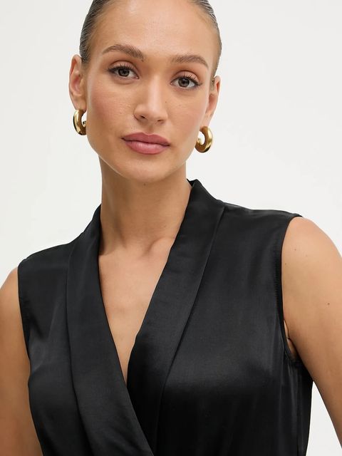 Marciano by Guess bluzka IVA damska kolor czarny gładka 5YGH15 7350A - zdjęcie produktu nr 2