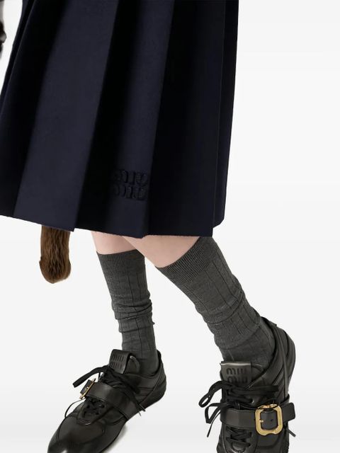 Miu Miu velour midi-skirt - Blue