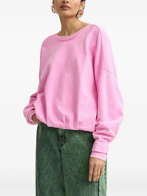 Essentiel Antwerp gathered-waist sweatshirt - Pink