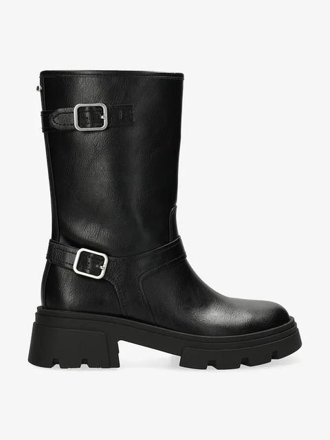 Mexx botki SUMATRA RIVER damskie kolor czarny na płaskim obcasie MI001705753W-01 - zdjęcie produktu nr 1