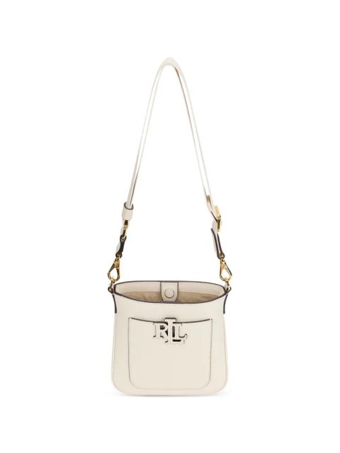 Lauren Ralph Lauren cameryn logo-plaque leather cross body bag - Neutrals