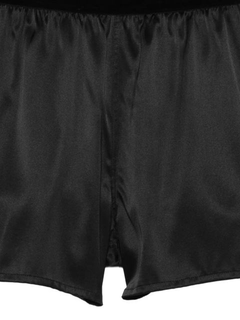 TOM FORD elasticated-waistband pajama shorts - Black - zdjęcie produktu nr 2