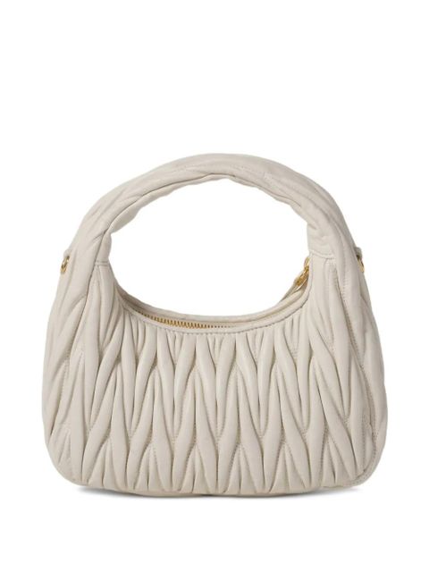Miu Miu Wander matelassé tote bag - Neutrals