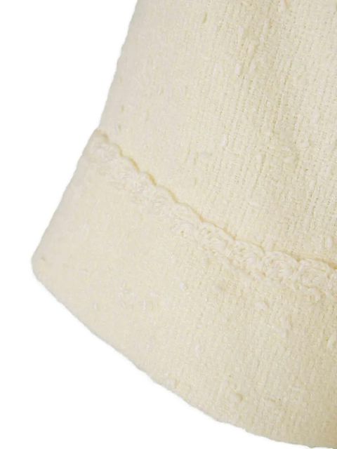 Simkhai bouclé-knit cropped shirt - Neutrals