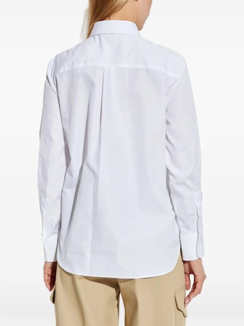 Givenchy logo-embroidered cotton shirt - White