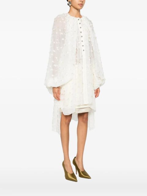 Lanvin button-fastening ruffled blouse - White - zdjęcie produktu nr 2