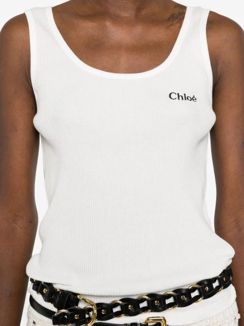 Chloé logo T-shirt - White