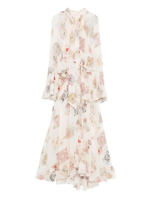 ZIMMERMANN Hypnotic Flutter asymmetric dress - Neutrals - zdjęcie produktu nr 1