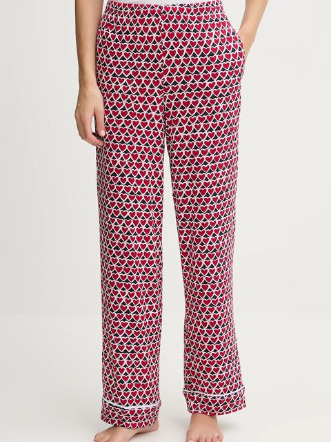 Dkny piżama damska kolor czerwony YI90083