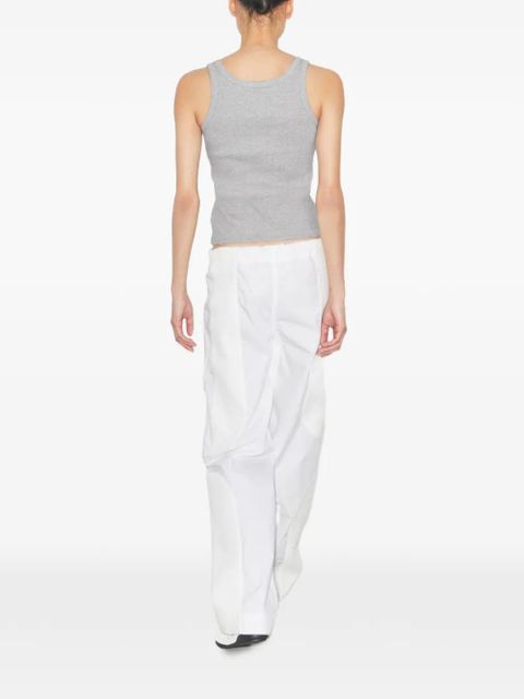 Tory Burch scoop logo tank top - Grey