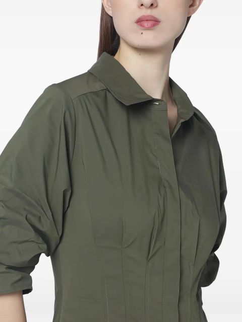 Simkhai Jazz button-closure midi shirt dress - Green