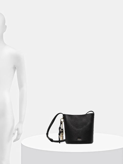 Furla torebka skórzana kolor czarny WE00859 ARE000 O6000