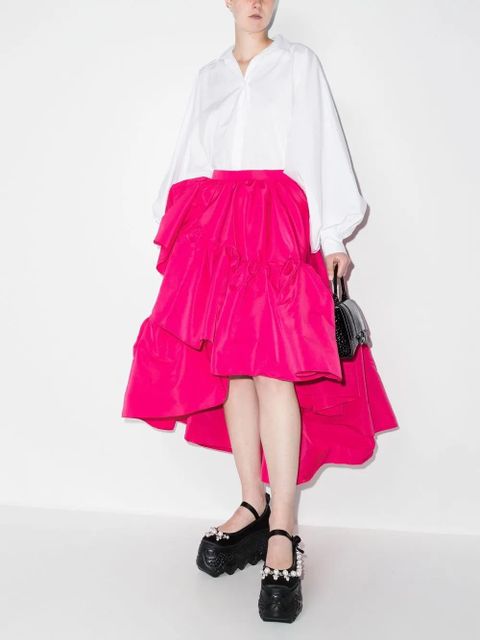 Alexander McQueen asymmetric ruffled skirt - Pink