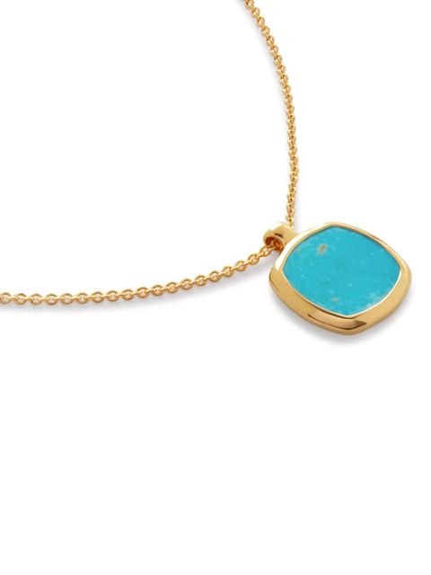 Monica Vinader Delphi turquoise pendant necklace - Gold - zdjęcie produktu nr 2