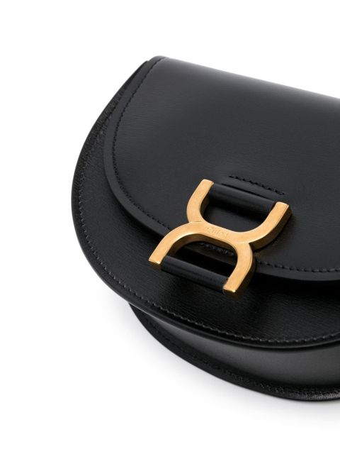 Chloé mini Marcie leather shoulder bag - Black
