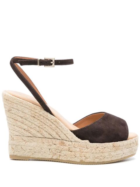 Manebi 110mm suede espadrilles - Brown - zdjęcie produktu nr 1