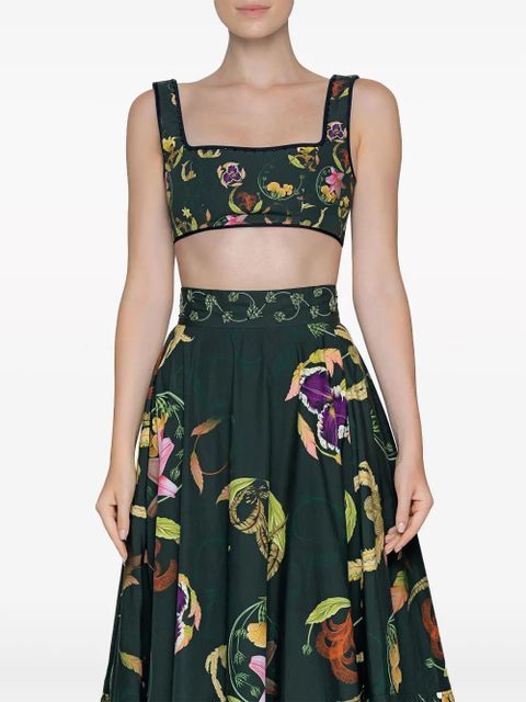 Agua By Agua Bendita Amanda Marina cropped top - Green