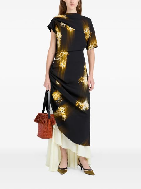 Proenza Schouler Antonella printed maxi dress - Black - zdjęcie produktu nr 2