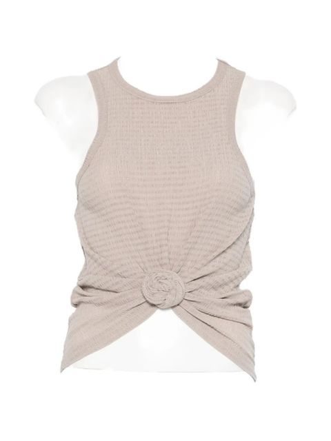 Magda Butrym knot-detail top - Brown - zdjęcie produktu nr 1