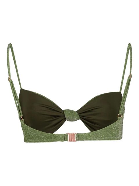 Johanna Ortiz Heliconia shimmering bikini top - Green - zdjęcie produktu nr 2