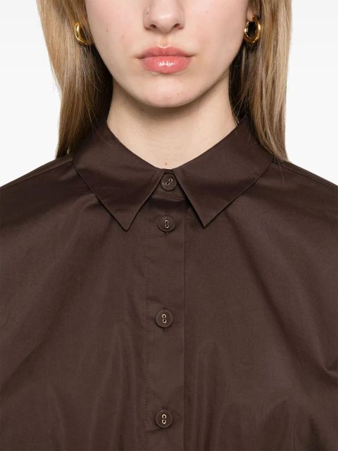 TWINSET cropped blouse - Brown