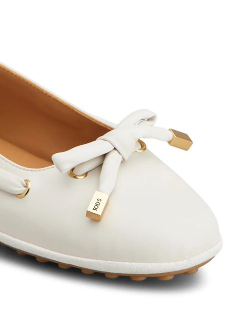 Tod's bow-detail ballet flats - Neutrals