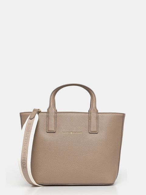 Tommy Hilfiger torebka kolor brązowy AW0AW17448