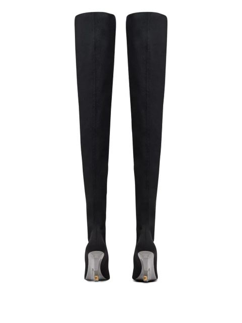 Balmain 95mm thigh-high boots - Black