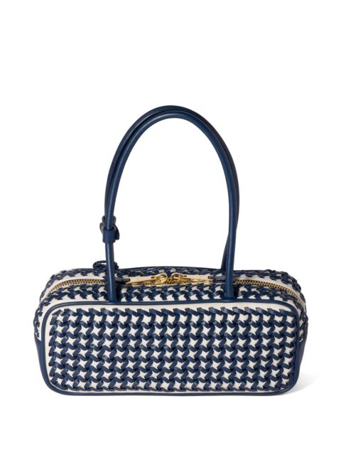 Miu Miu Bea woven-effect tote bag - Blue